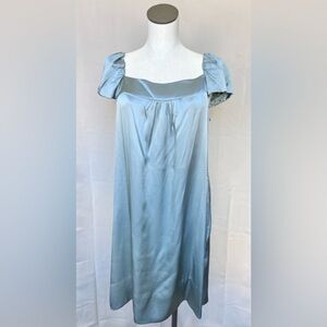 Nougat London 100% Silk Light Blue Dress UK 3 Fits US 6–8